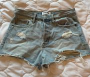 Ripped Jean Shorts