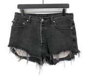 Custom Cutoff Jean Short Washed Black 31