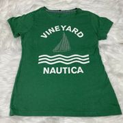 Logo Women's Size Small T-Shirt Vineyard Studded Sailboat