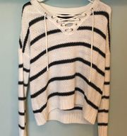 Black And White Stripe Sweater