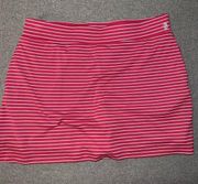 IZOD Golf Red and White Striped Skort Size Medium