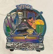 Hard Rock Cafe Las Vegas shirt heavy tee colorful car graphic on back Size XL