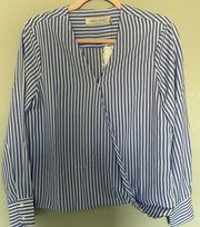 NWT Bishop & Young Striped Blouse, Size XS