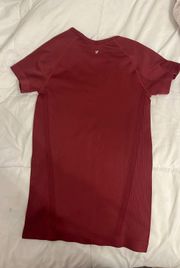  Red Dri-Fit Workout Shirt