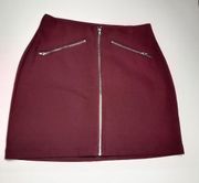 Charlotte Russe Women Small Burgundy Mini Skirt