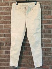 Cream colored jeans by Seven in EUC size 12