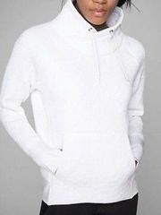 Athleta Jacquard Elevation Jacket Sweatshirt/Pullover/Oversized-White