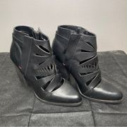 Women’s Black Ankle Boots Size 7