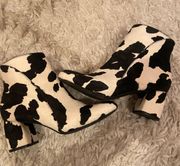 Cow Print Bootie