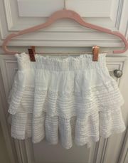 White Rock ‘n’ Ruffle Mini Skirt