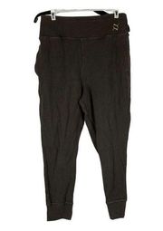 Puma Exhale Ribbed Knit Training Joggers Womens Black Casual Bottoms Size Medium