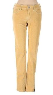 PILCRO AND THE LETTERPRESS Anthropologie Yellow Corduroy Pants Size 25