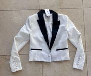 Jason Wu NWT $385 White Tuxedo Jacket Sz XS