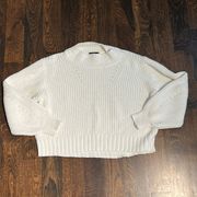 J.Crew Chunky Cotton Mock Neck Sweater