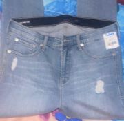 NWT  Sky High Skinny Crop Stretch Jeans