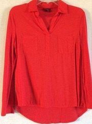 Red Mixed Media Popover Top