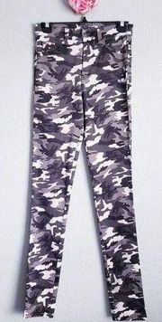 Tripp NYC Black‎ and White Camo Skinny Jeans