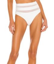 Cashel High Waist Bottom in White Lovers and Friends XS