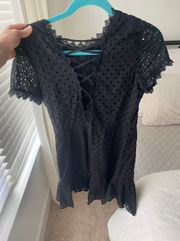 Black Lacy Mini Dress