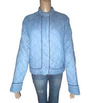 Blue Quilted Jacket
