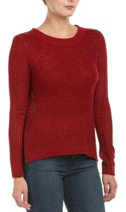 Women's Dunning Waffle-Stitch Sweater Rhubarb Marron SM UB531