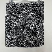 Diane Von Furstenberg Clyde Mini Skirt Black and White 14