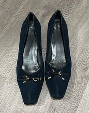 Stuart Weitzman navy blue heels