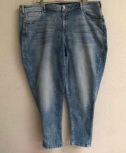 Lane Bryant boyfriend denim light wash jeans 22