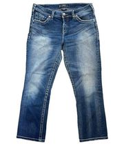 Silver Jeans Women’s  Natsuki Capri denim jeans