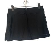 Head Black Ribbed Textured Athletic Casual Tennis Skort Women Sz M