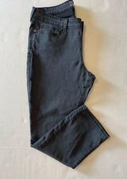 Levi Signature Modern Straight black jeans size 35x30