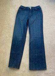 St. John sport dark blue high rise wide leg jeans in size 6