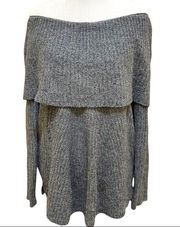 MOTH Anthropologie Sweater Lucerne Sweater Small Off the Shoulders Cowl Neck