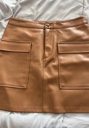 Steve Madden Brown Leather Skirt