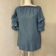 Chambray Denim Dress Size M