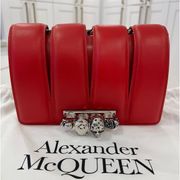 Alexander McQueen Slash Cutout Knuckle Calfskin
Shoulder Bag