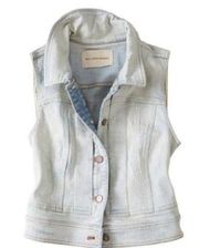 Anthropologie Pilcro denim wash jeans vest‎ size M