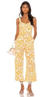 Kasbah Jasmine Hestia Floral Retro Smocked Ruffle Jumpsuit