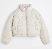 H&M Cropped Puffer Coat Size Medium