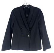 AYR The Coast Double Breasted Blazer Jacket Black Size 2