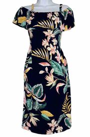 Old Navy Women’s  Maternity Floral Spring Summer Cold Shoulder Dress Small