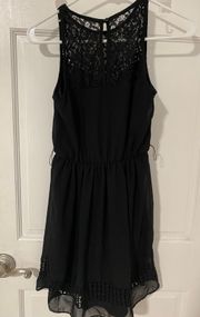 black Dress Lace Top