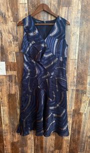 blue/grey cocktail dress size medium