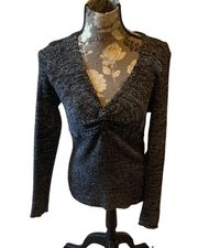 Metallic Silver Sparkly Sweater size large 11/13