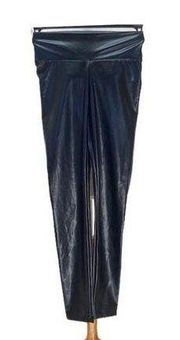 La Scala Faux Leather Leggings Black Size M Minimalist Glam Stealth Wealth Edgy