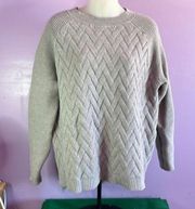 DEVOTION by  Gray Long Sleeve Pull Over Sweater Size XL