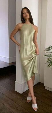 Women’s Aritzia Babaton Lato Dress in Sagey Green Color Size S