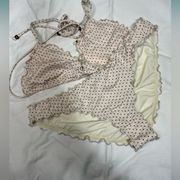 Eberjey Dotty Sandy Bikini Set Size M Beach Vacation Resort