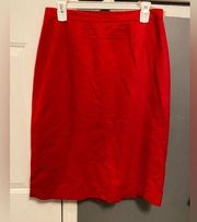 Red Joan Leslie Pencil Skirt Size 14