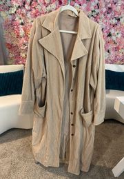 Tan Corduroy Oversize Coat